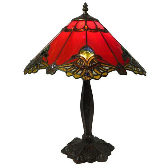 Red Majorelle Table Lamp - Crystal Palace Lighting