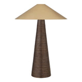 VISUAL COMFORT MIRAMAR TABLE LAMP WITH ANTIQUE-BURNISHED BRASS SHADE BY KELLY WEARSTLER - Crystal Palace Lighting